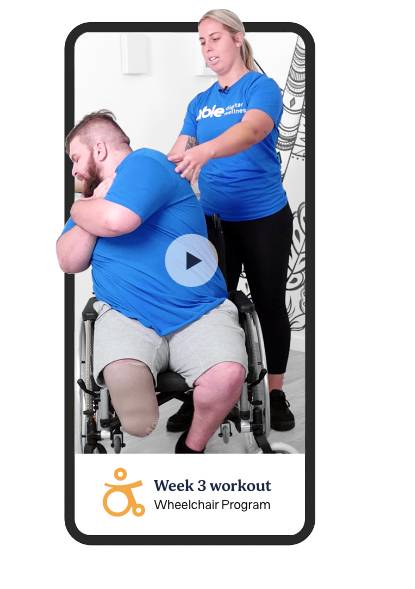 Exercise for people in a wheelchair
