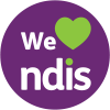We Love the NDIS badge